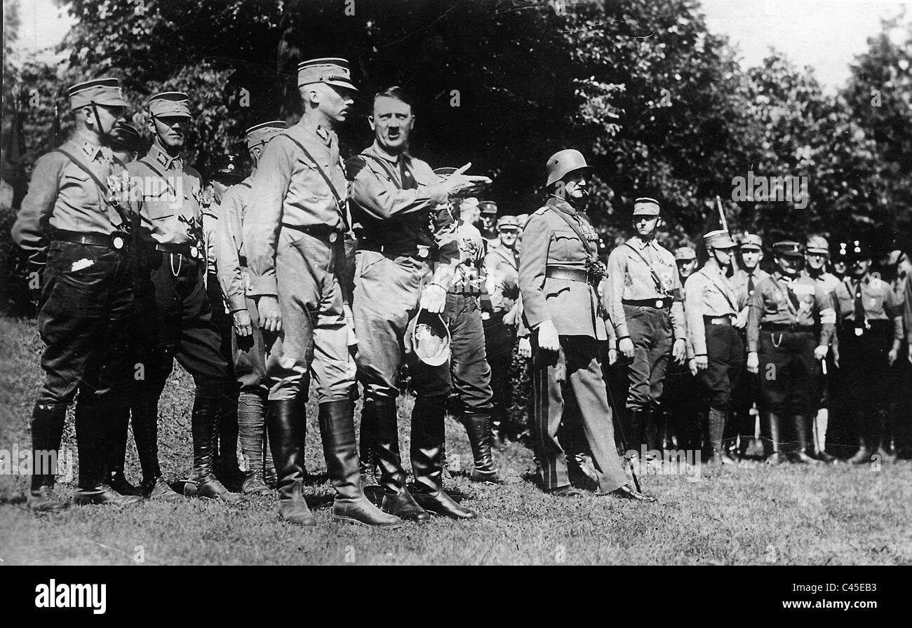 Adolf Hitler with Pfeffer von Salomon and Ritter von Epp, 1927 Stock Photo  - Alamy