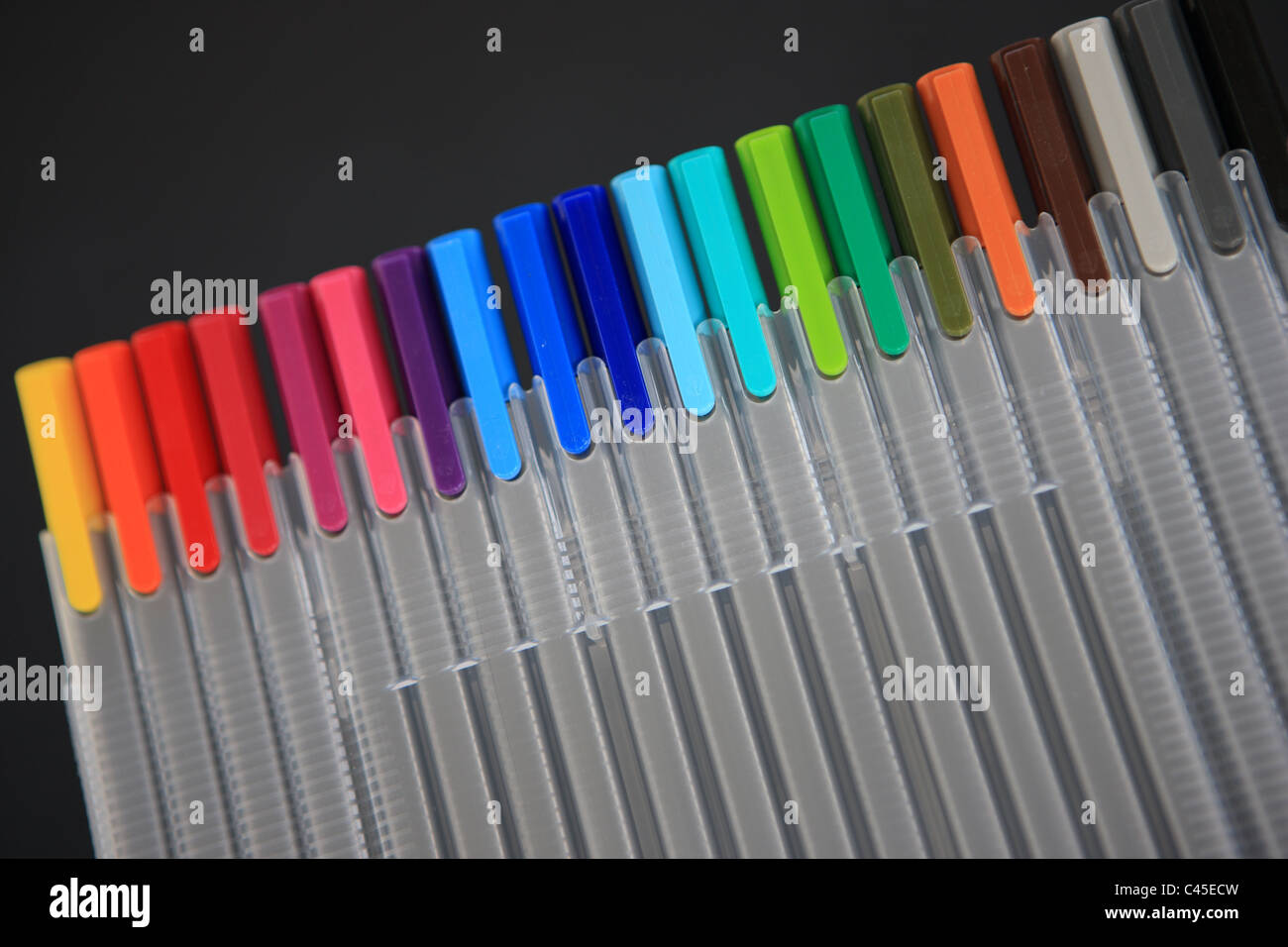coloured felt tip pens