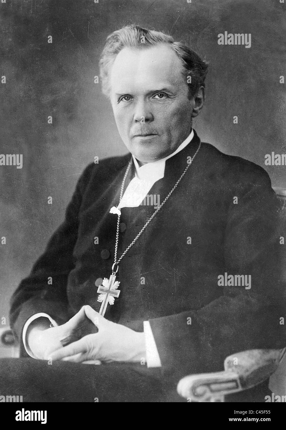 Archbishop Nathan Soederblom, Swedish theologian (1930s). Stock Photo
