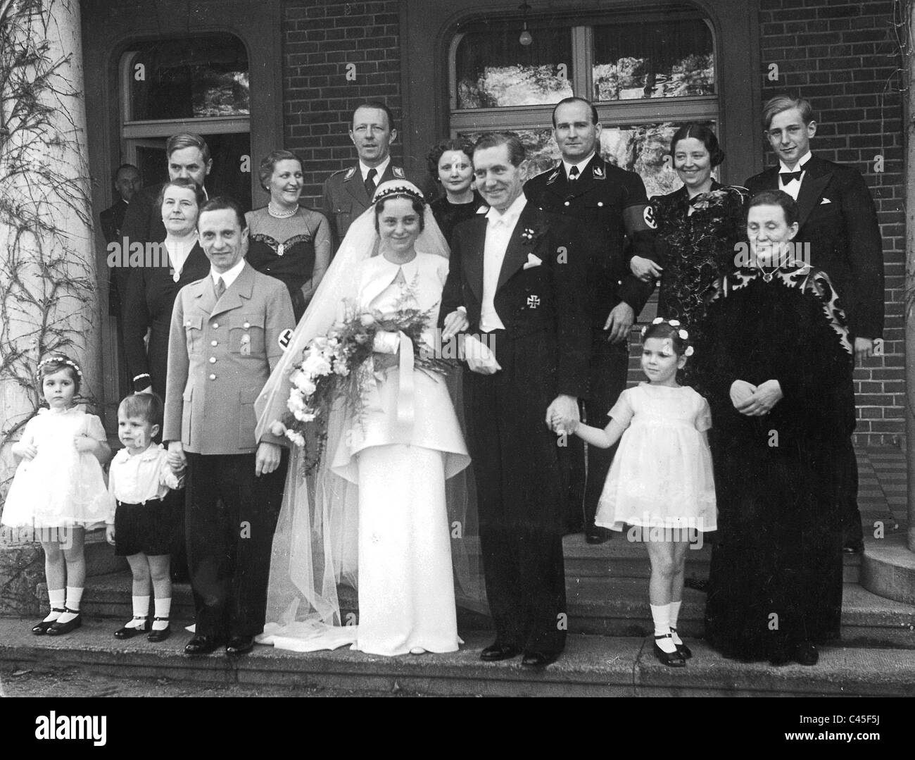 Wedding of Goebbels' sister, Maria Goebbels Stock Photo