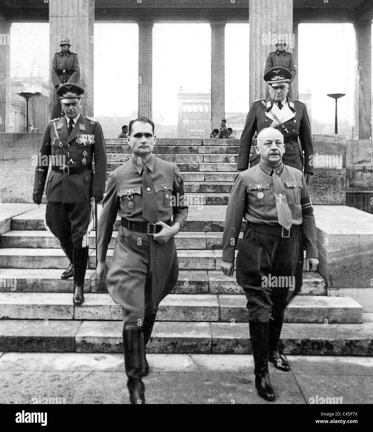 Rudolf Hess and Gauleiter Adolf Wagner, 1939 Stock Photo