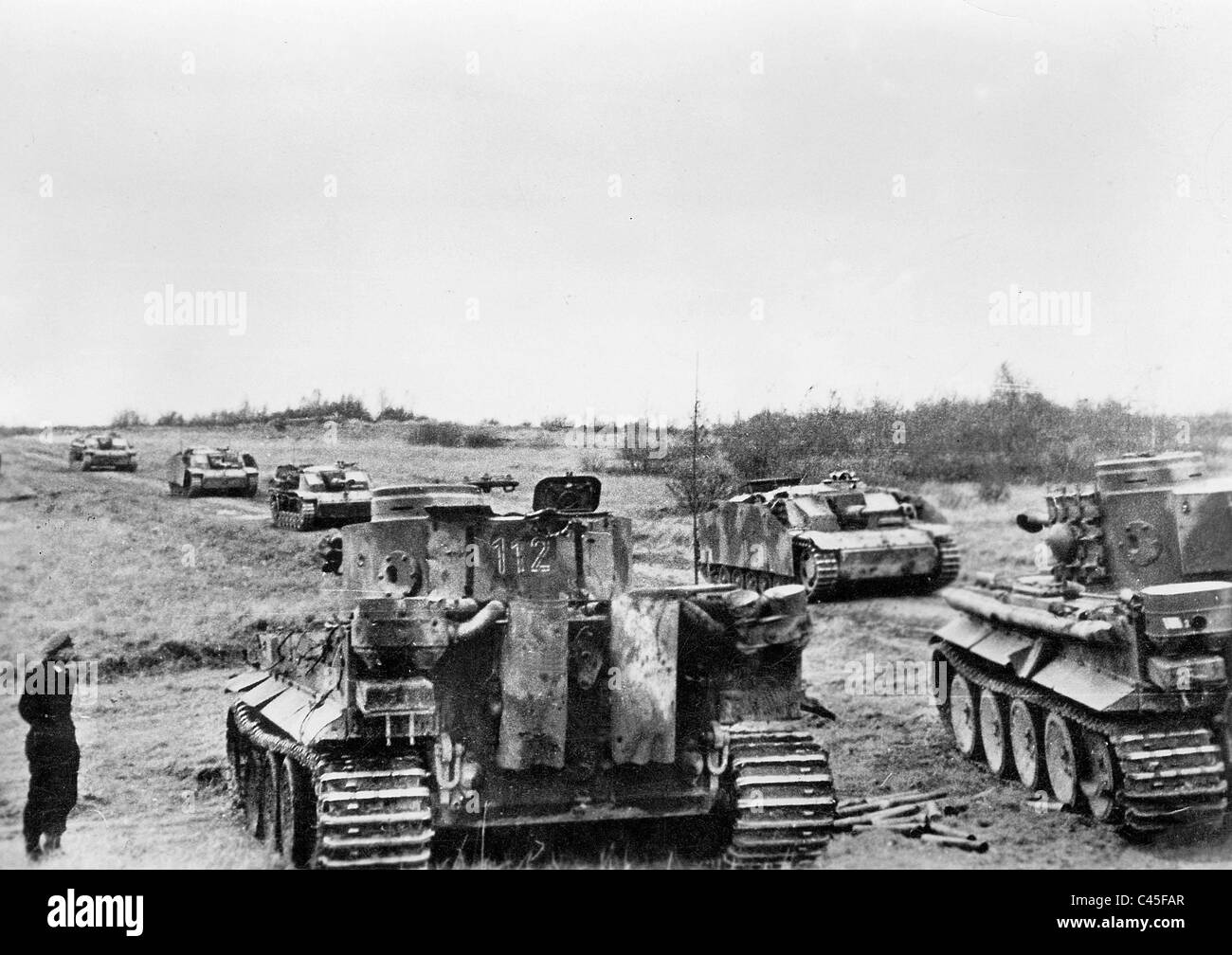 Two Panzer VI Tiger Stock Photo