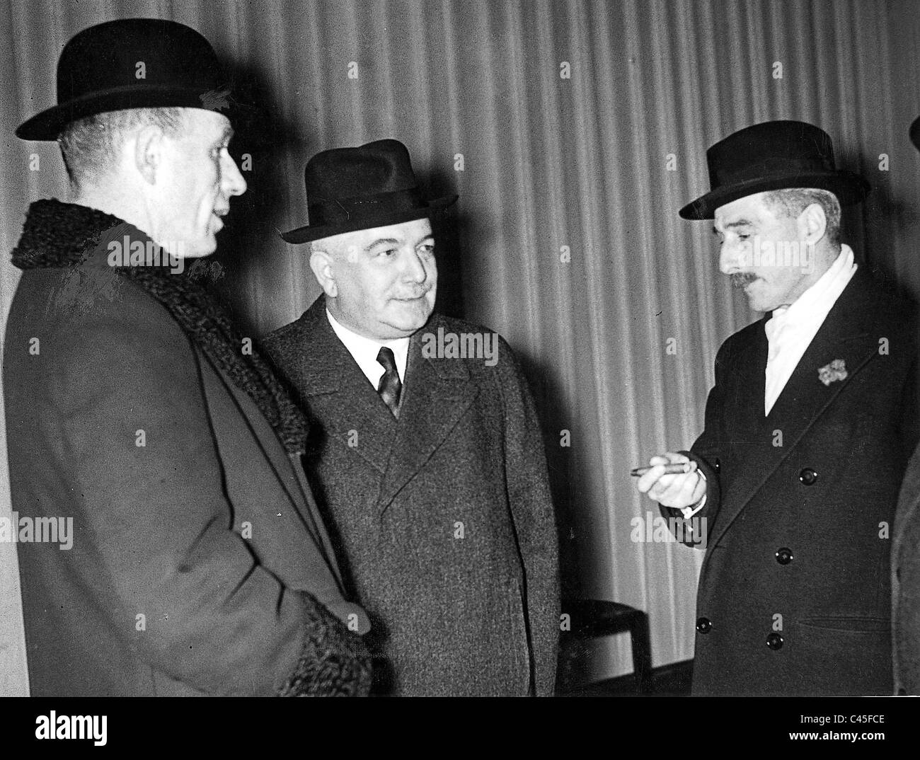 Edward Lord Halifax, Konstantin von Neurath and Arthur Henderson Stock Photo