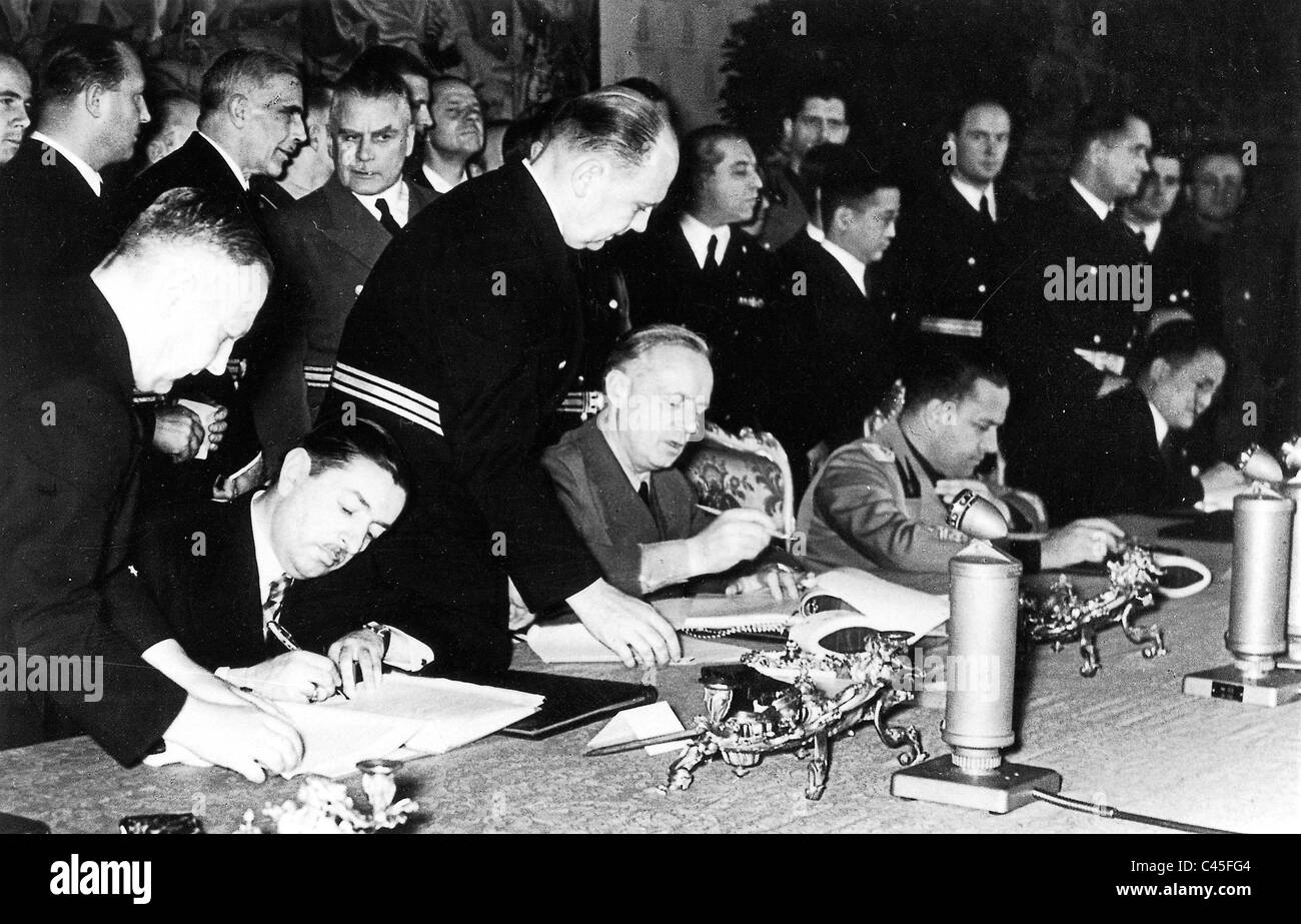 Entry of Yugoslavia into the Tripartite Pact. Stock Photo