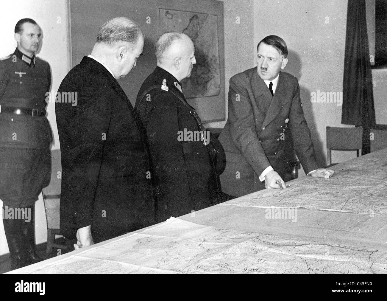 Turkish Generals visit Hitler Stock Photo