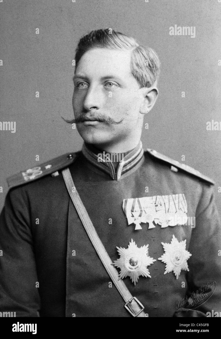 Crown prince Wilhelm, 1885 Stock Photo