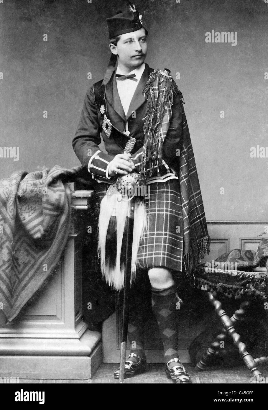 Crown prince Wilhelm, 1883 Stock Photo