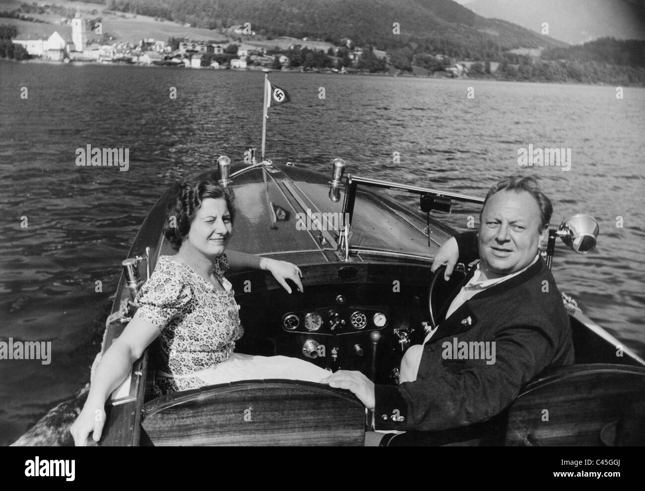 Emil Jannings with his daughter Ruth-Maria, 1937 Stock Photo
