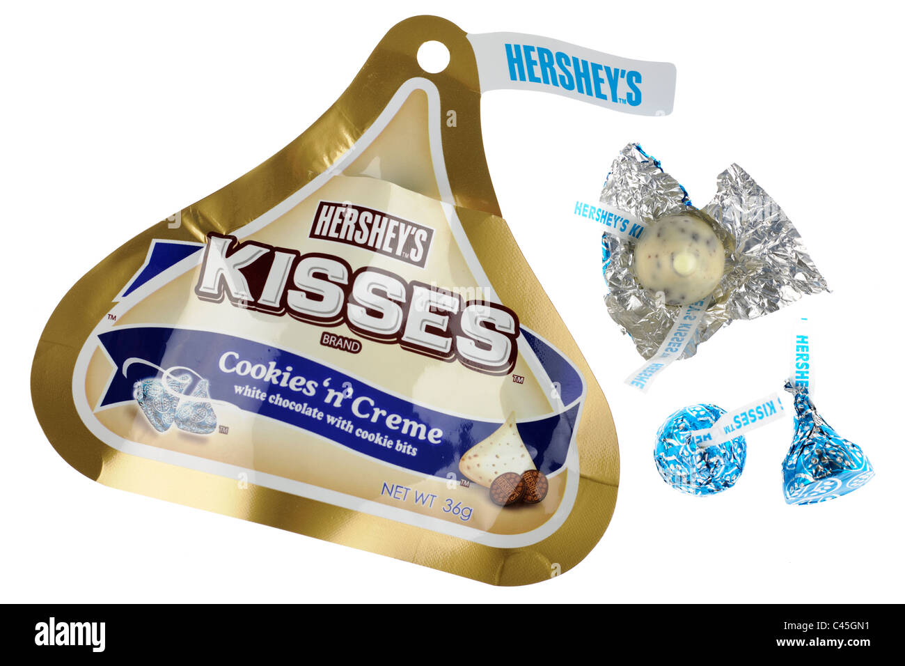 Hersheys kisses chocolates Stock Photo