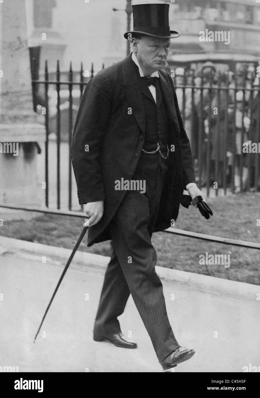 1929 British Leader WINSTON CHURCHILL Color Tinted Photo 205-c 