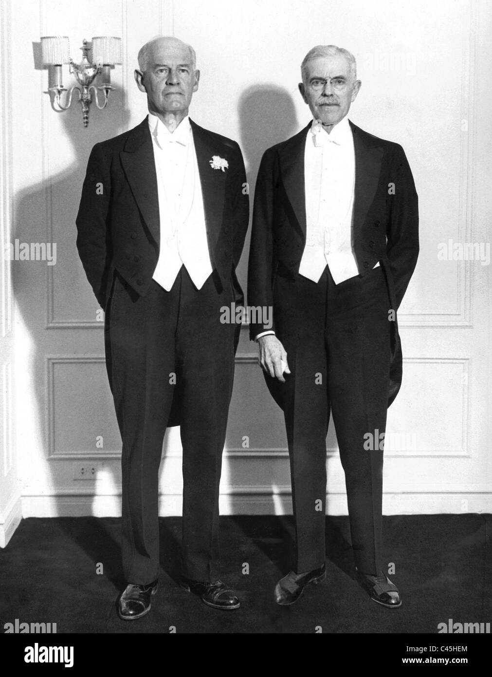 John Galsworthy and John G. Hibben, 1932 Stock Photo