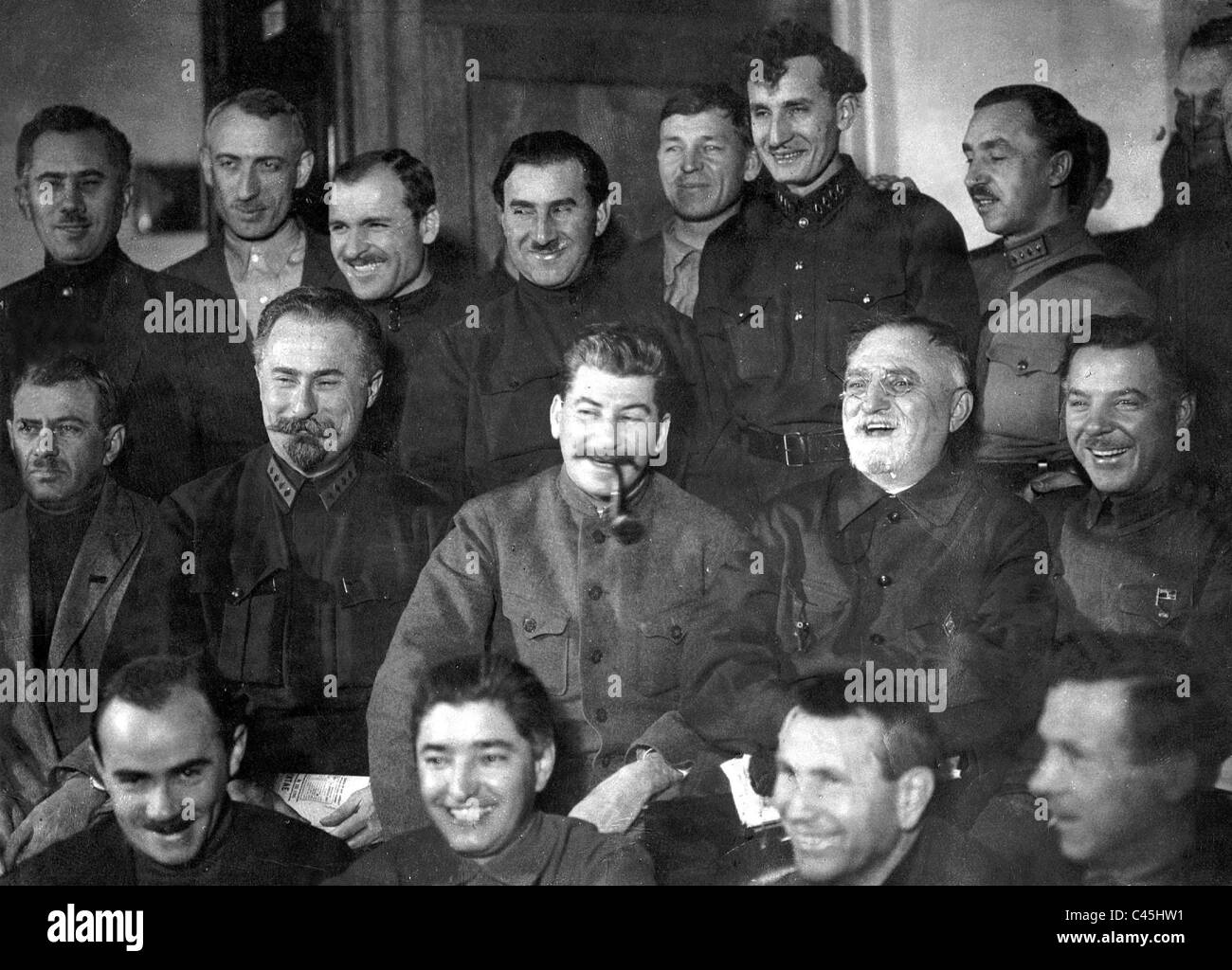 Josef Stalin at a party congress of the CPSU, 1927 Stock Photo