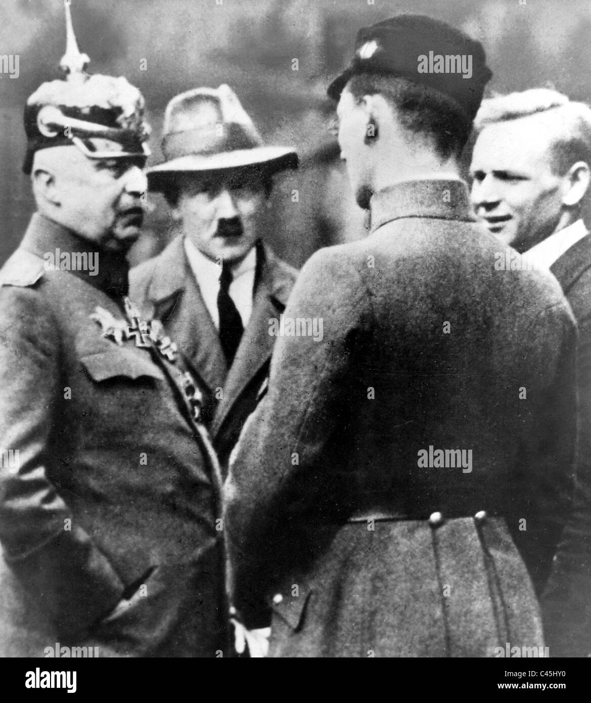 Erich Ludendorff and Adolf Hitler, 1923 Stock Photo