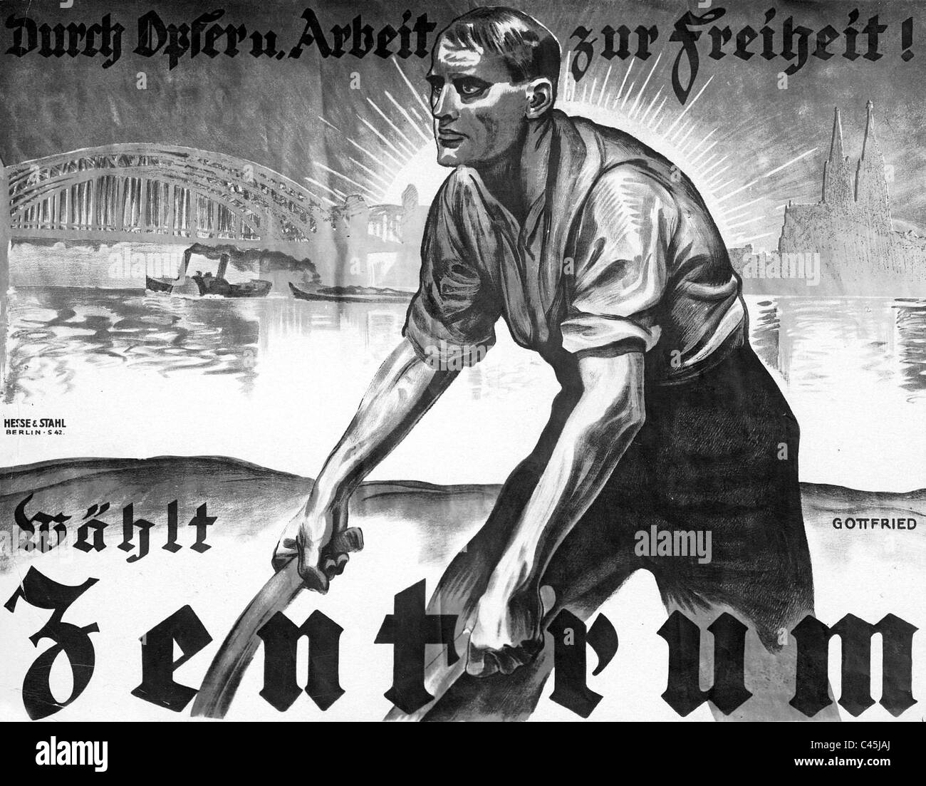 Election poster of the Centre, 1925 Stock Photo