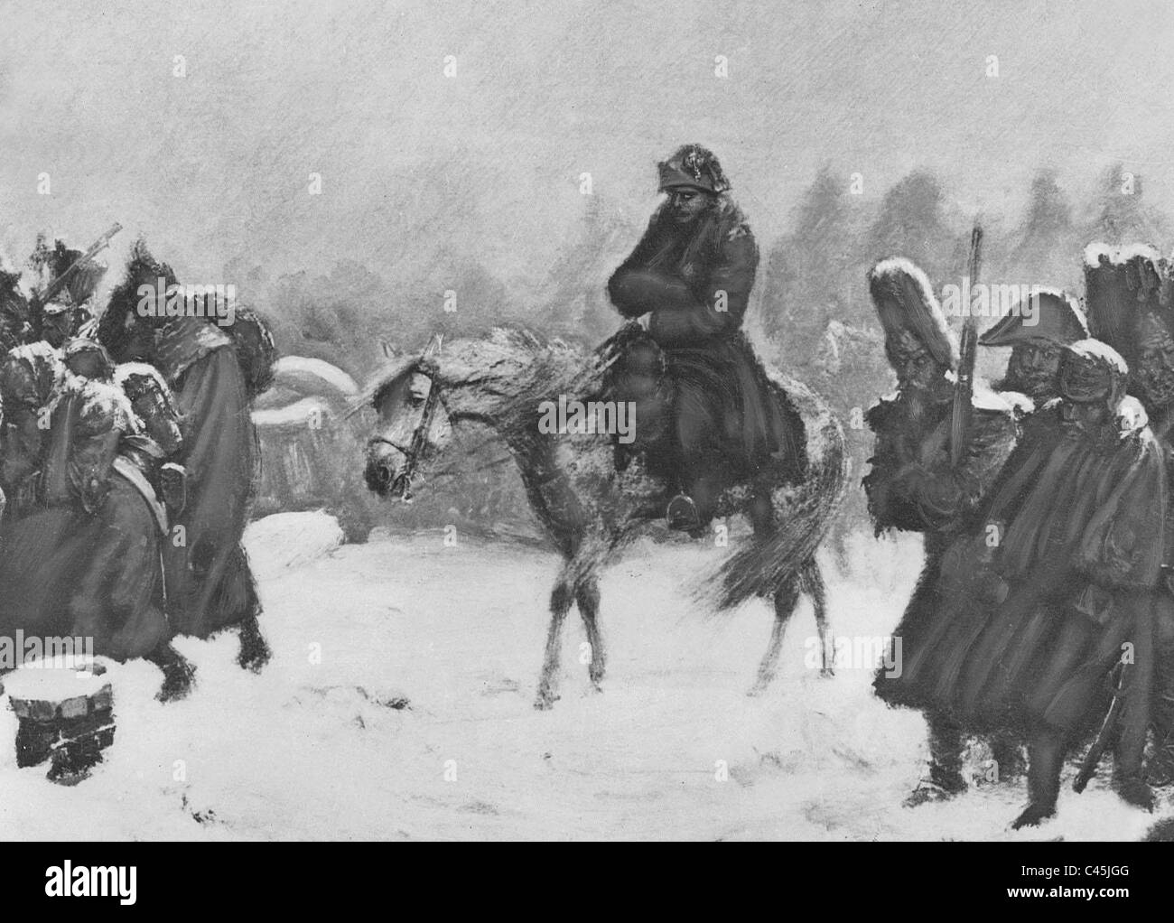 Napoleon in Russia, 1812 Stock Photo
