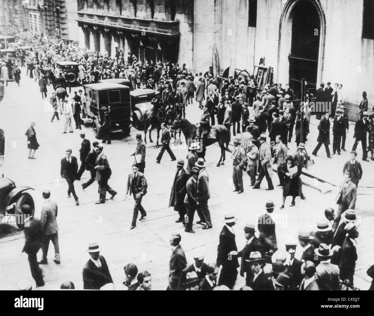 Back Friday in New York, 1929 Stock Photo