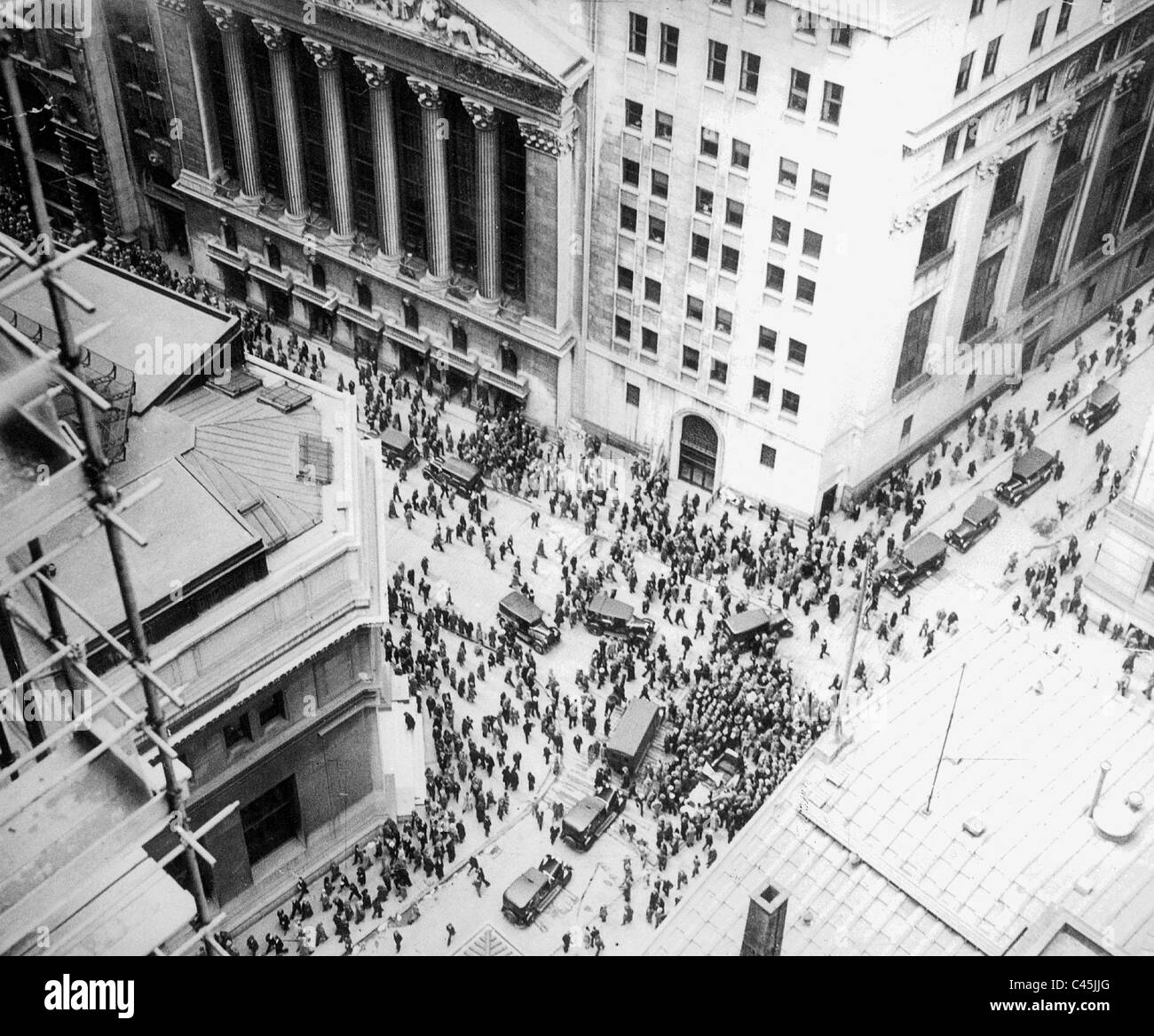 Black Friday in New York, 1929 Stock Photo