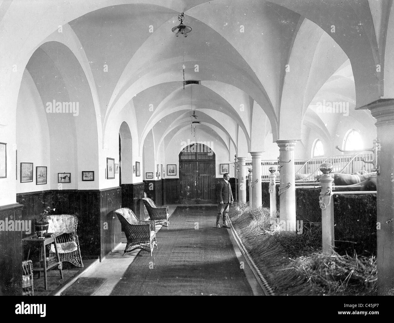 Manor Schoenhagen near Trebbin, 1907 Stock Photo
