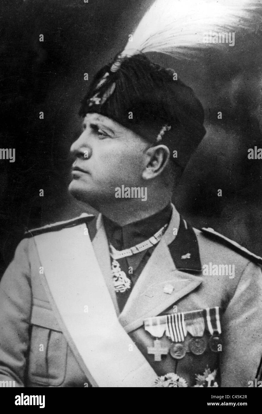 Benito Mussolini, 1937 Stock Photo