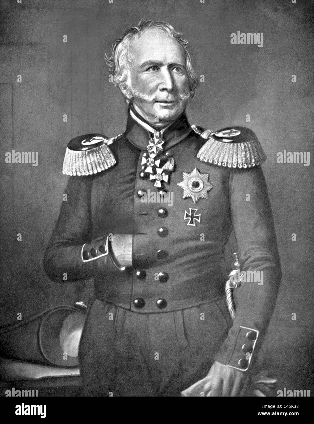 Hermann von Boyen, Prussian General Stock Photo