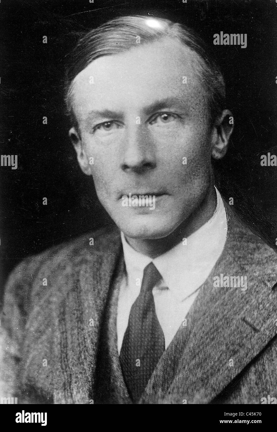 Sir Douglas Adrian, Nobel prize recipient for Medicine in 1932 Stock Photo