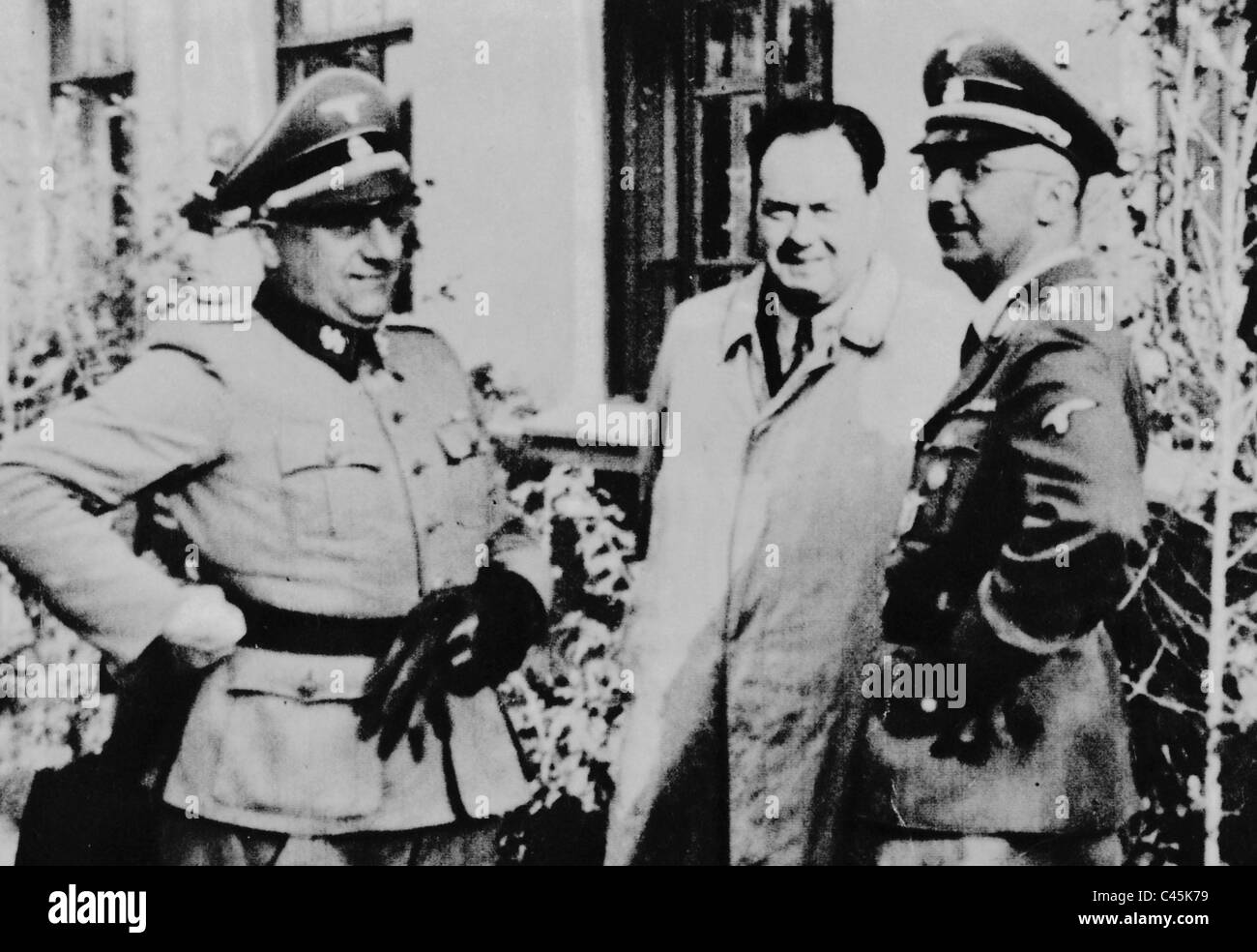 Heinrich Himmler with masseur Felix Kersten, 1944 Stock Photo