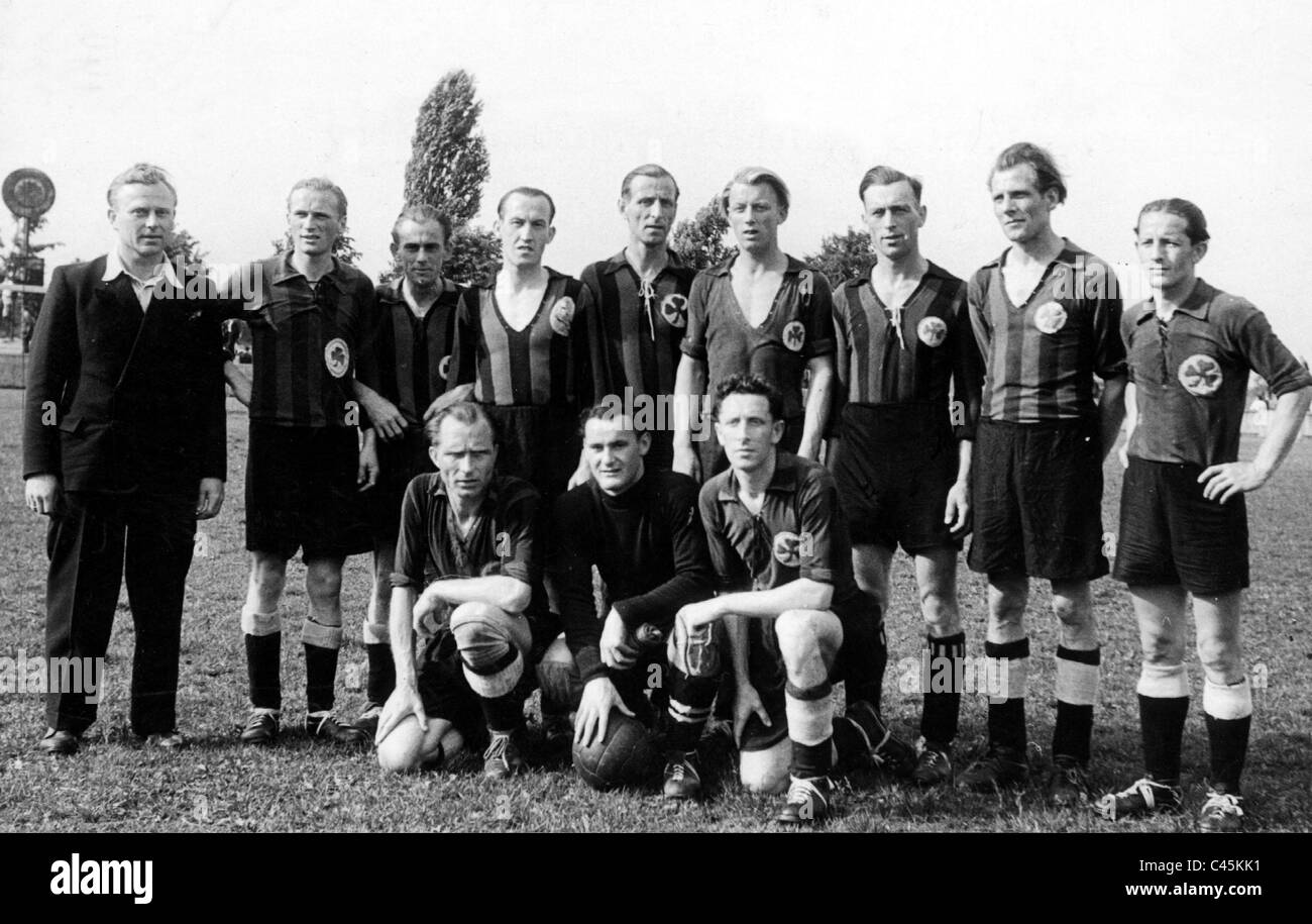 Soccer: Team of the SpVgg Fuerth before 1945 Stock Photo