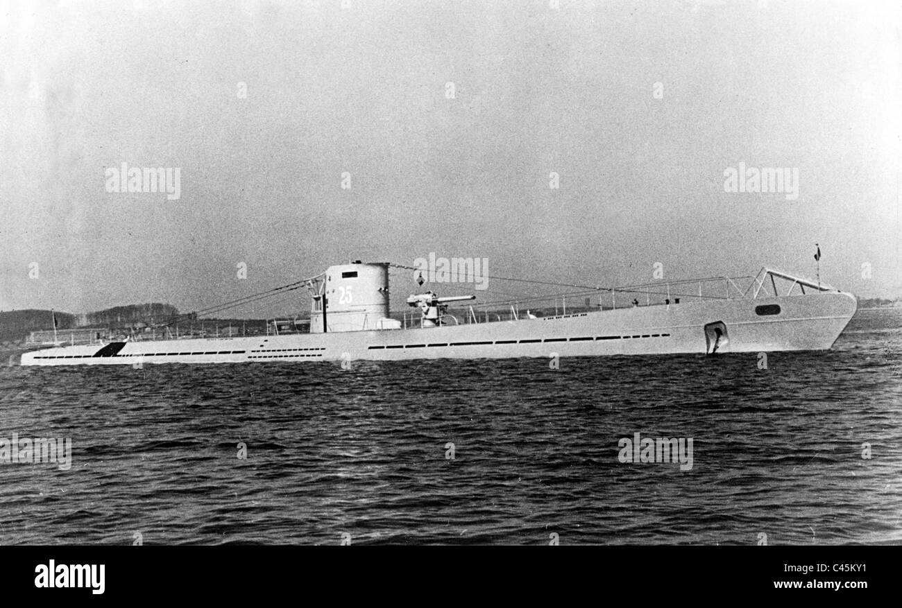 U-25, submarine type IA Stock Photo