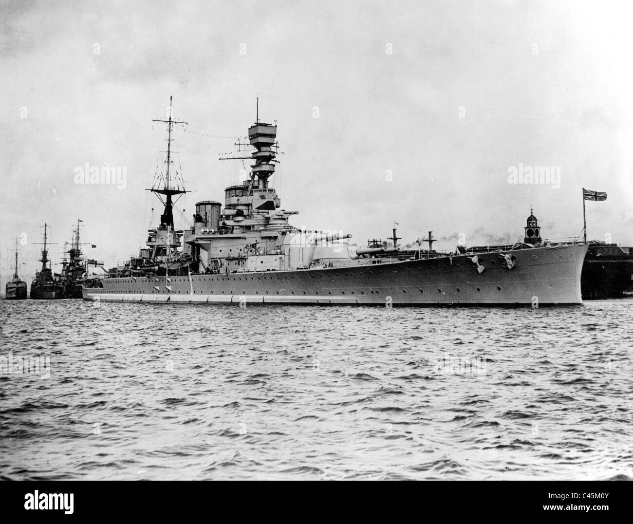 The British battleship HMS 'Renown' Stock Photo