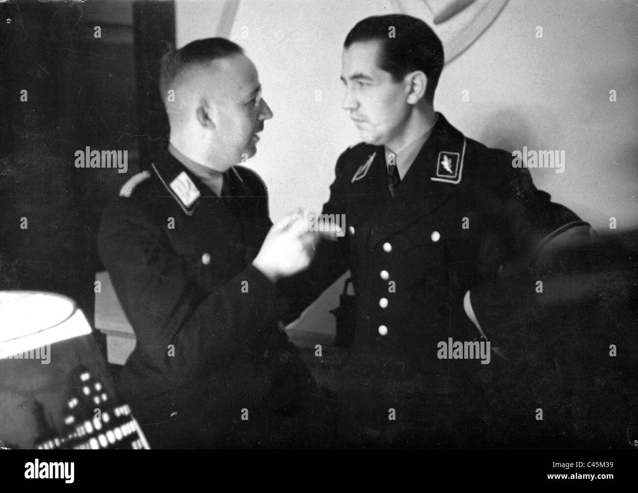 Heinrich Himmler with Rudolf Diels Stock Photo