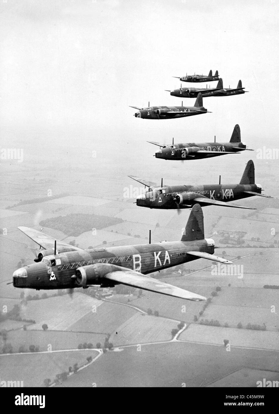 British Wellington bombers, 1939 Stock Photo