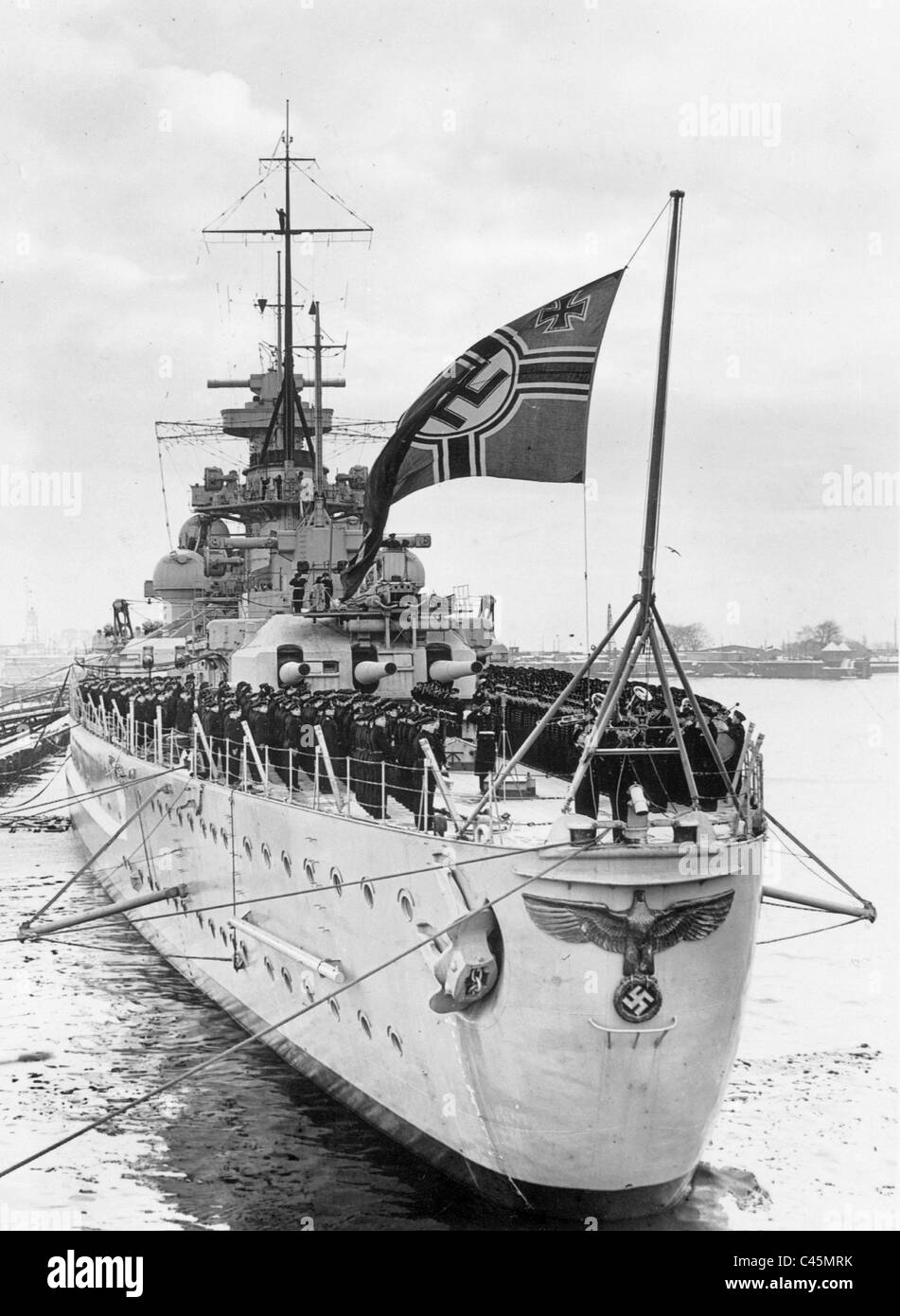 The battleship Scharnhorst Stock Photo Alamy