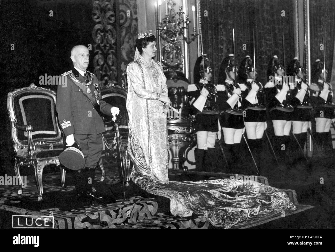 King Victor Emmanuel III. of Italy, 1939 Stock Photo
