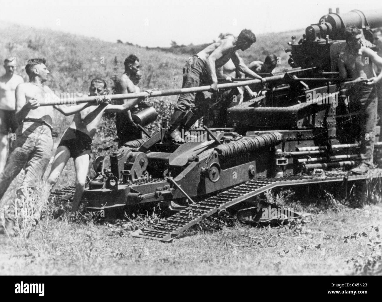 German mortar, 1942 Stock Photo