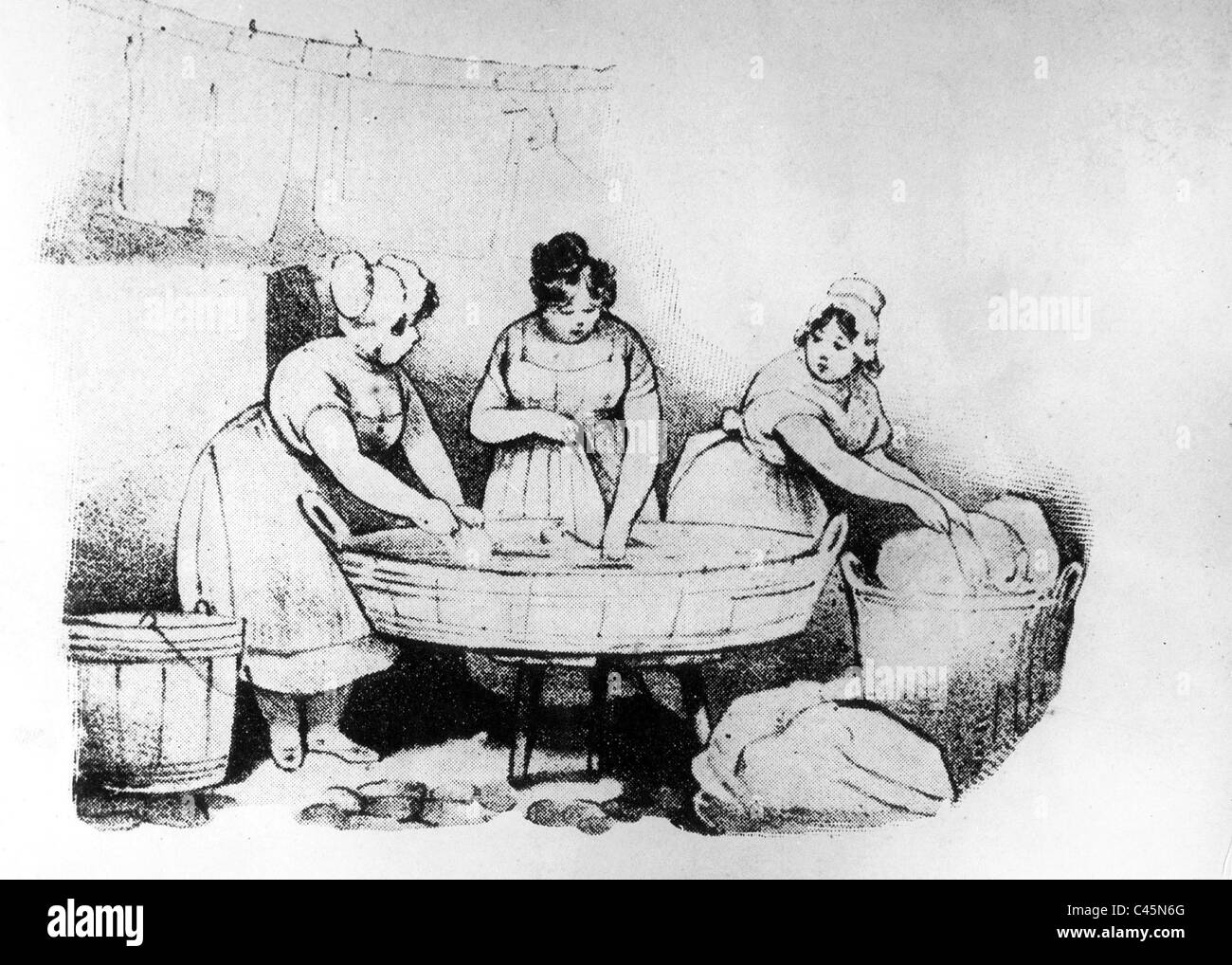 Big washing Black and White Stock Photos & Images - Alamy