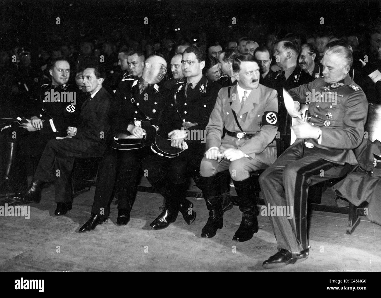 Benefit concert of the SS Berlin-Brandenburg in the Sports Palace, 1934 Stock Photo
