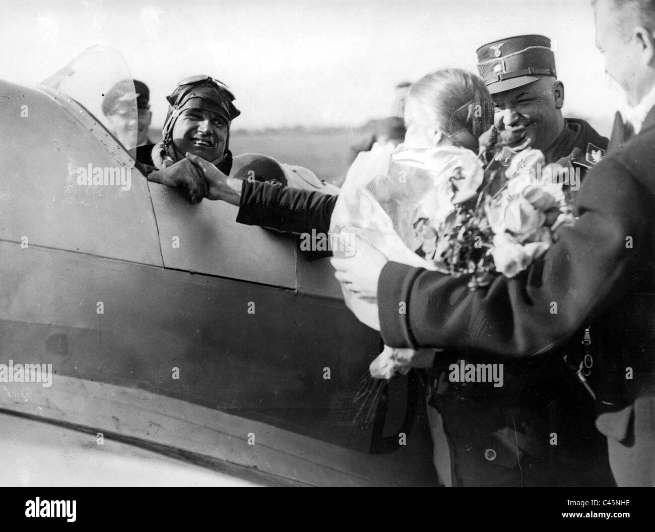 Rudolf Hess after the flight to the Zugspitze, 1935 Stock Photo