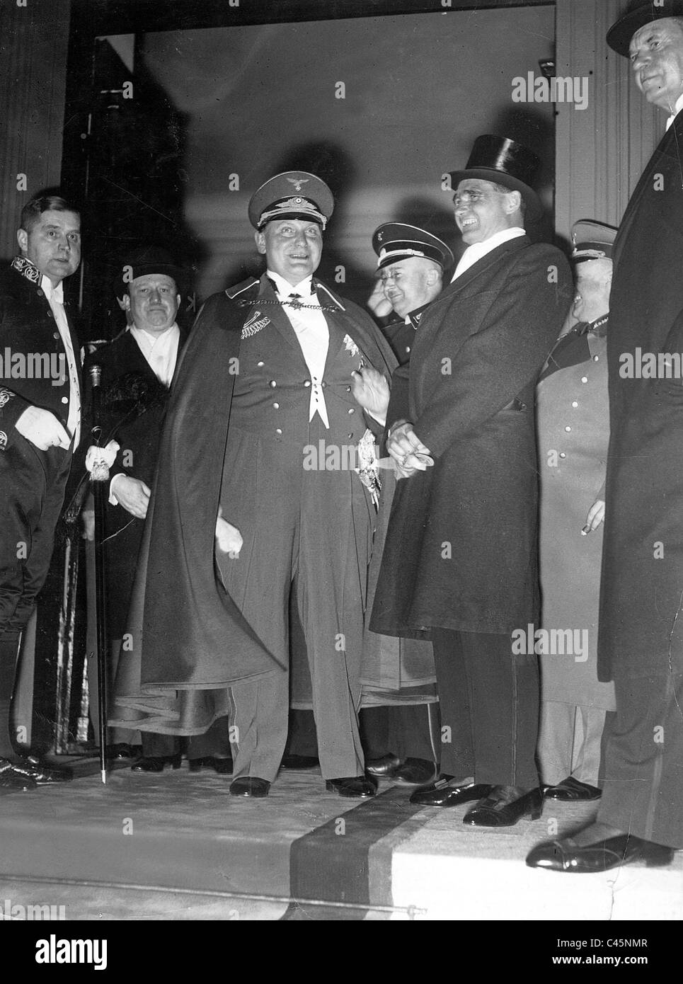 Hermann Goering, Rudolf Hess, Heinrich Himmler and Heinrich Sahm, 1935 Stock Photo