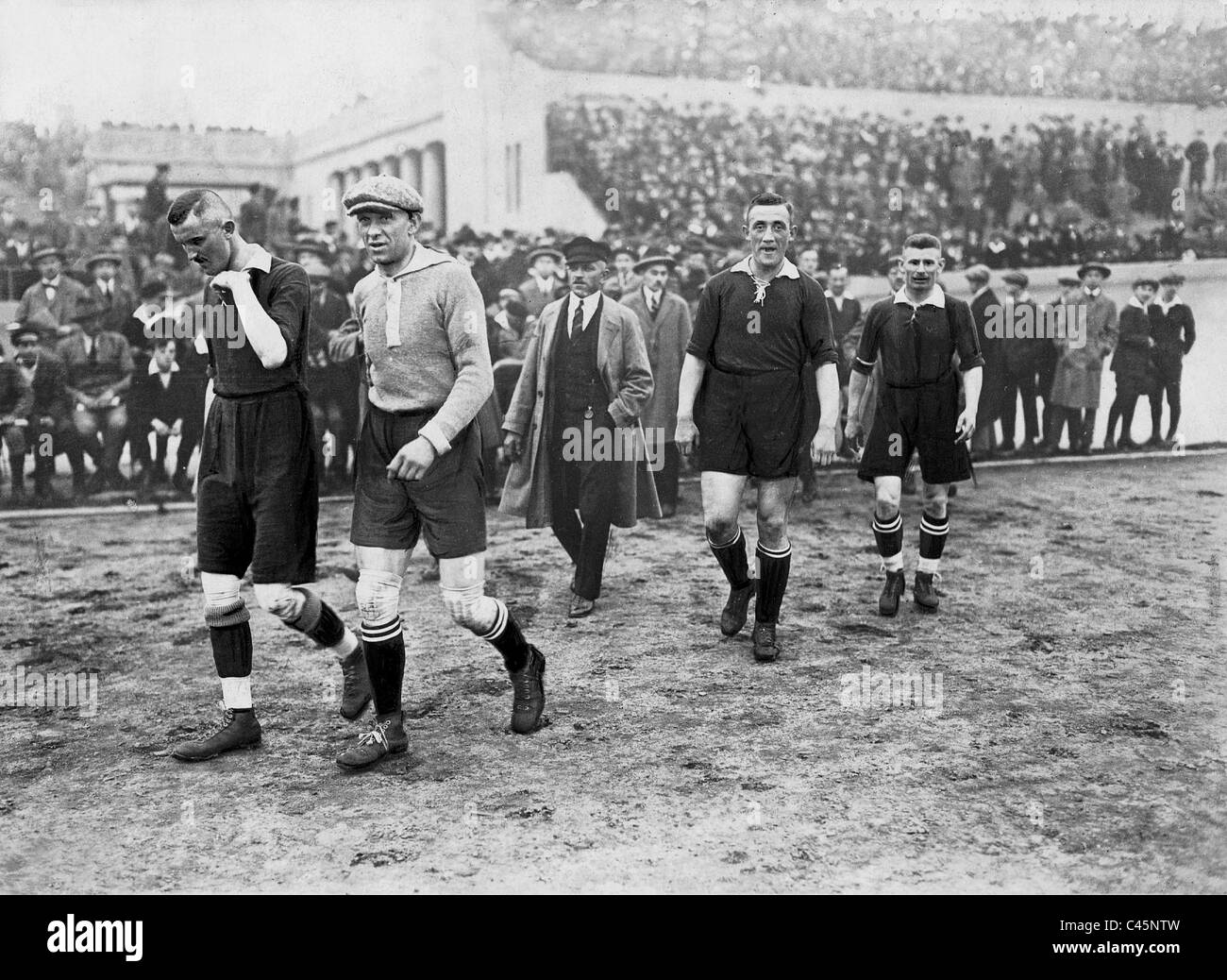 German football championship: FC. Nuremberg - Berlin Meister Alemannia (6:1) Stock Photo