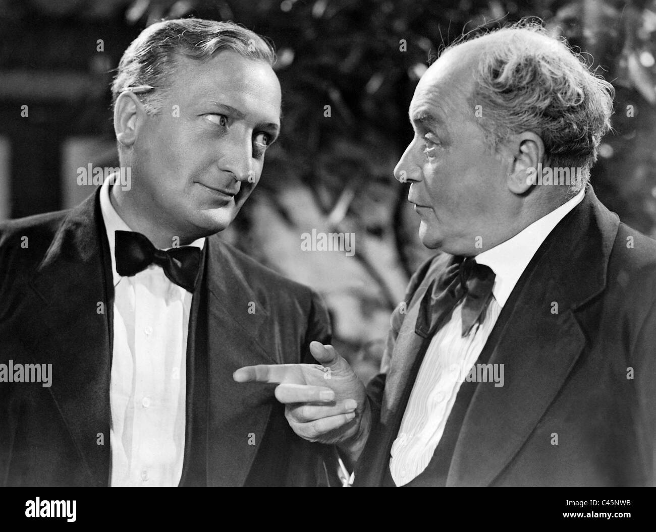 Hans Albers and Gustav Waldau in 'A man out of place', 1939 Stock Photo