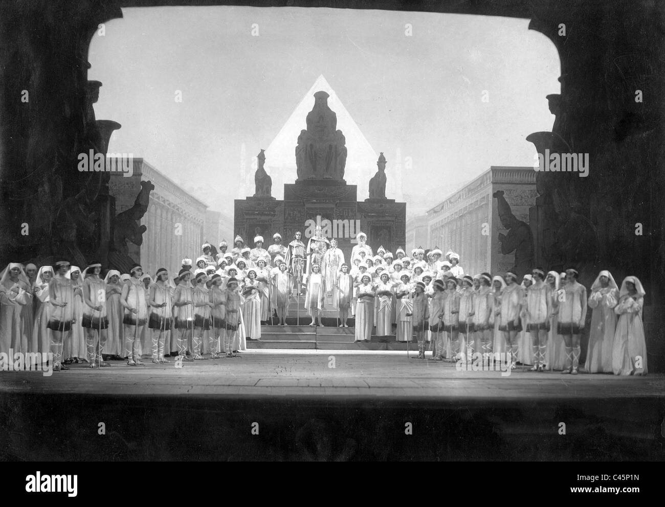Performance of the 'Magic Flute' in the German Opera House in Berlin, 1924 Stock Photo