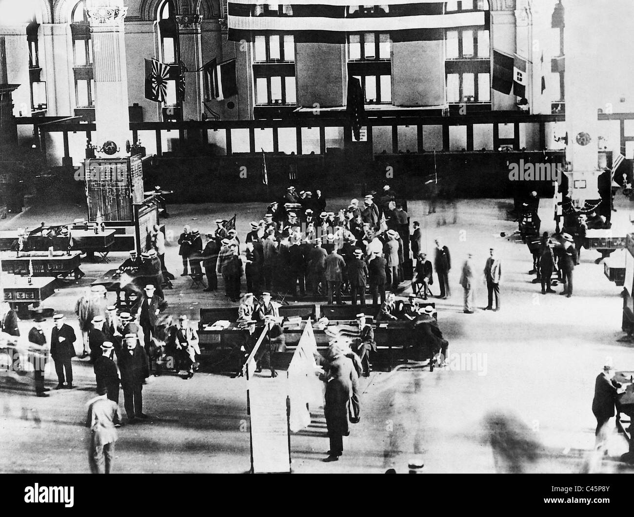 Black Friday on the Wall Street, 1929 Stock Photo