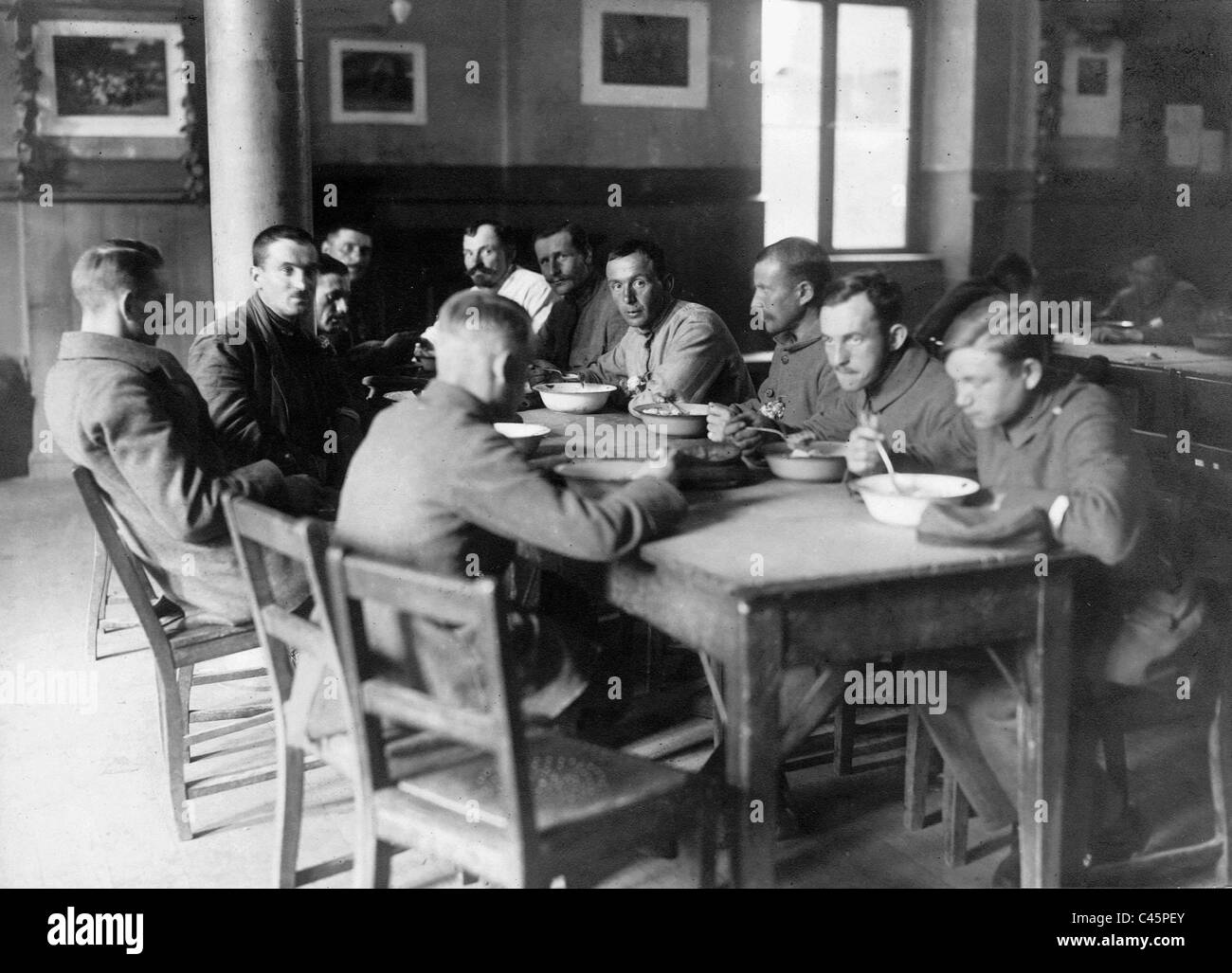 Hospice for freed German prisoners of war, 1919 Stock Photo