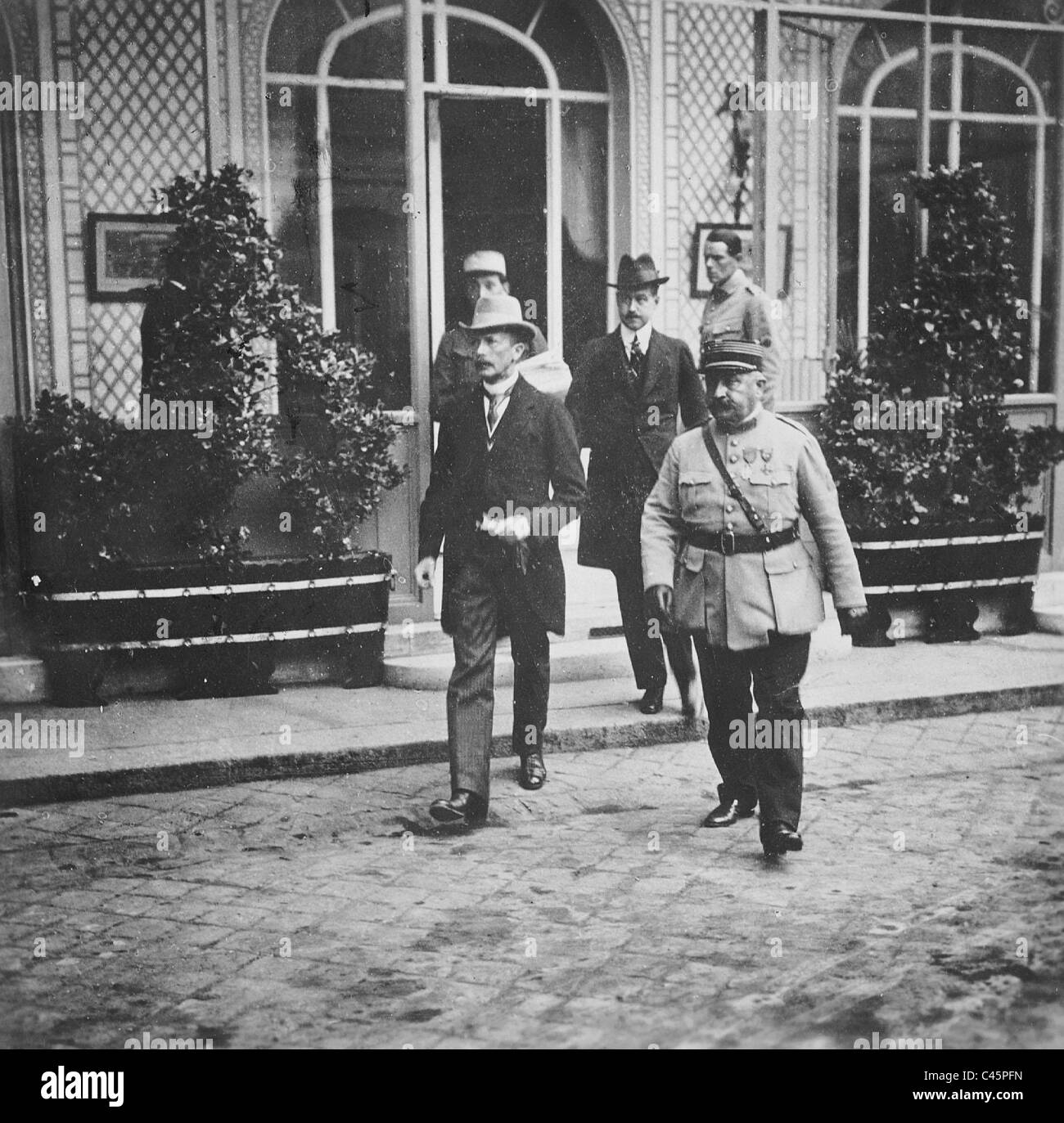 German delegation at the Versailles peace negotiations, 1919 Stock Photo