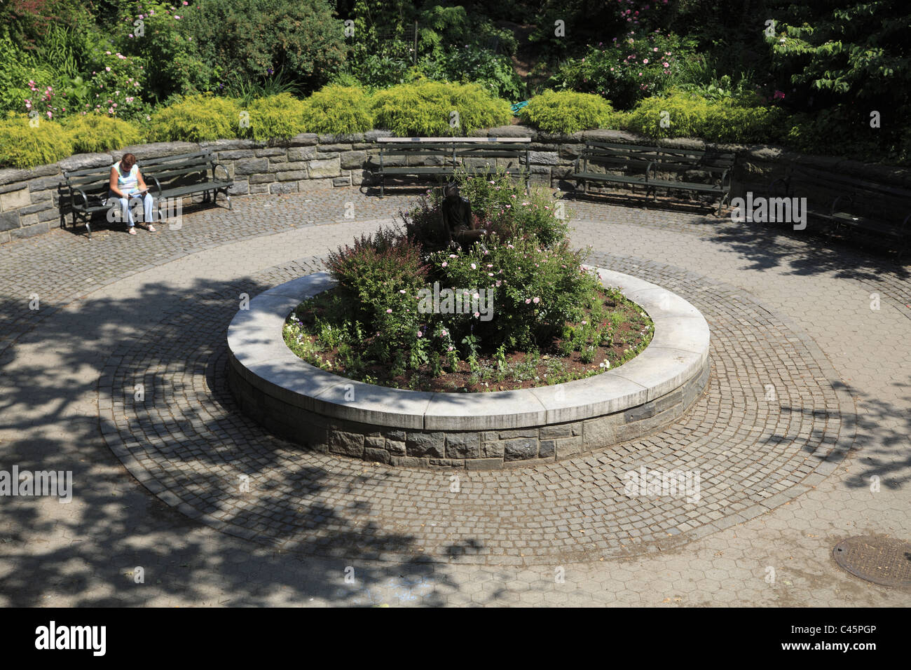 Carl Schurz Park, Upper East Side, Manhattan, New York City  Stock Photo