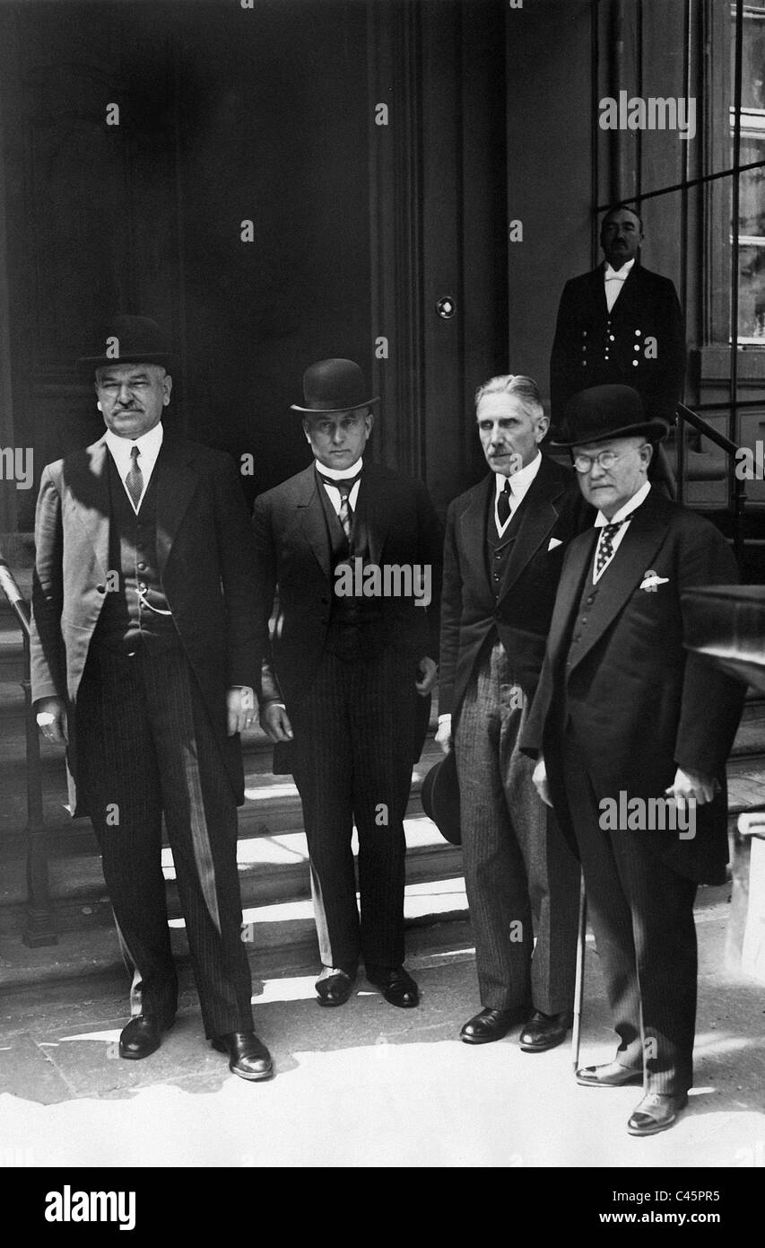 Eugen Bolz, Franz von Papen and Heinrich Held, 1932 Stock Photo