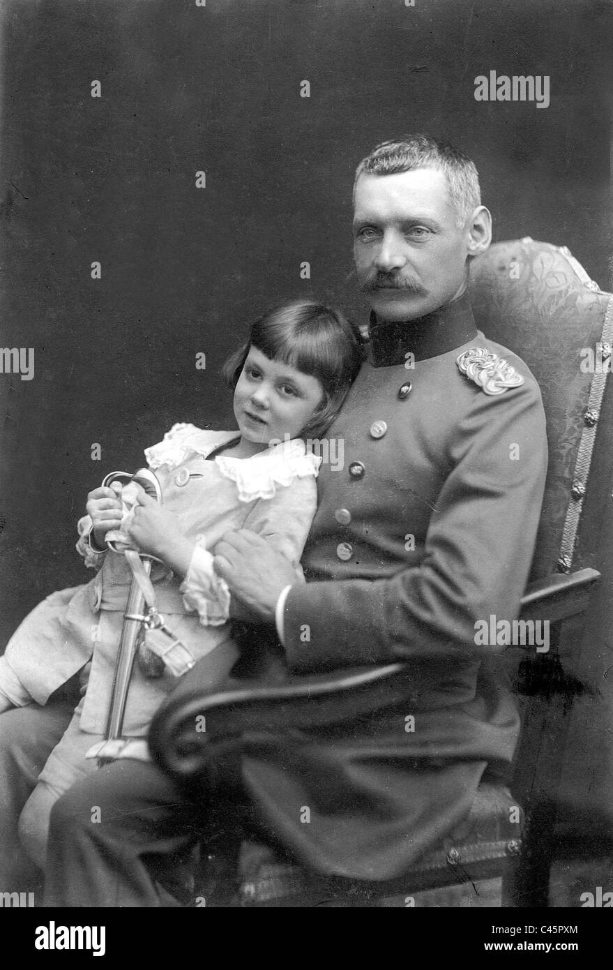Rupprecht of Bavaria and his son Luitpold Stock Photo
