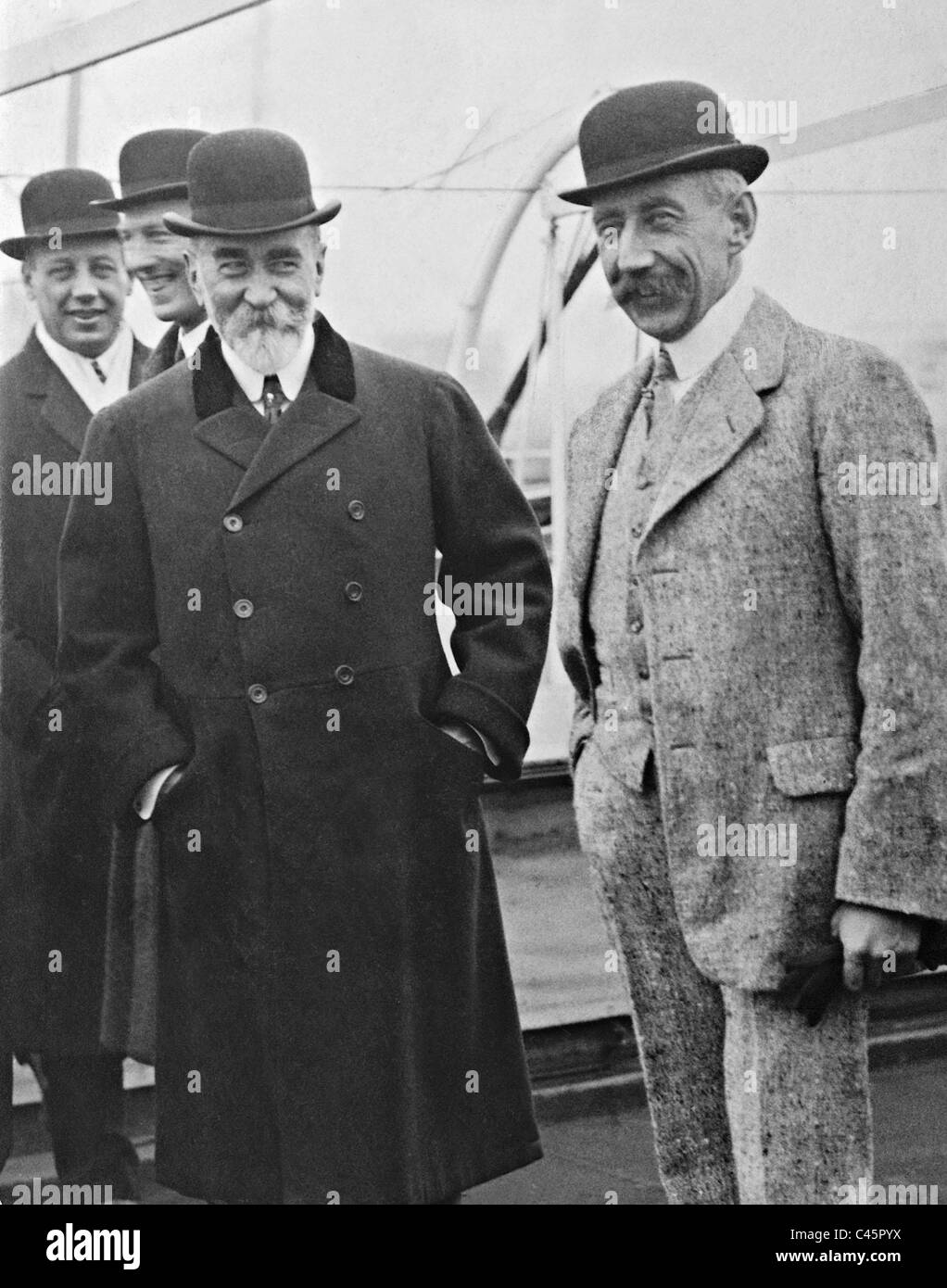 Don Pedro Christophersen and Roald Amundsen, 1912 Stock Photo