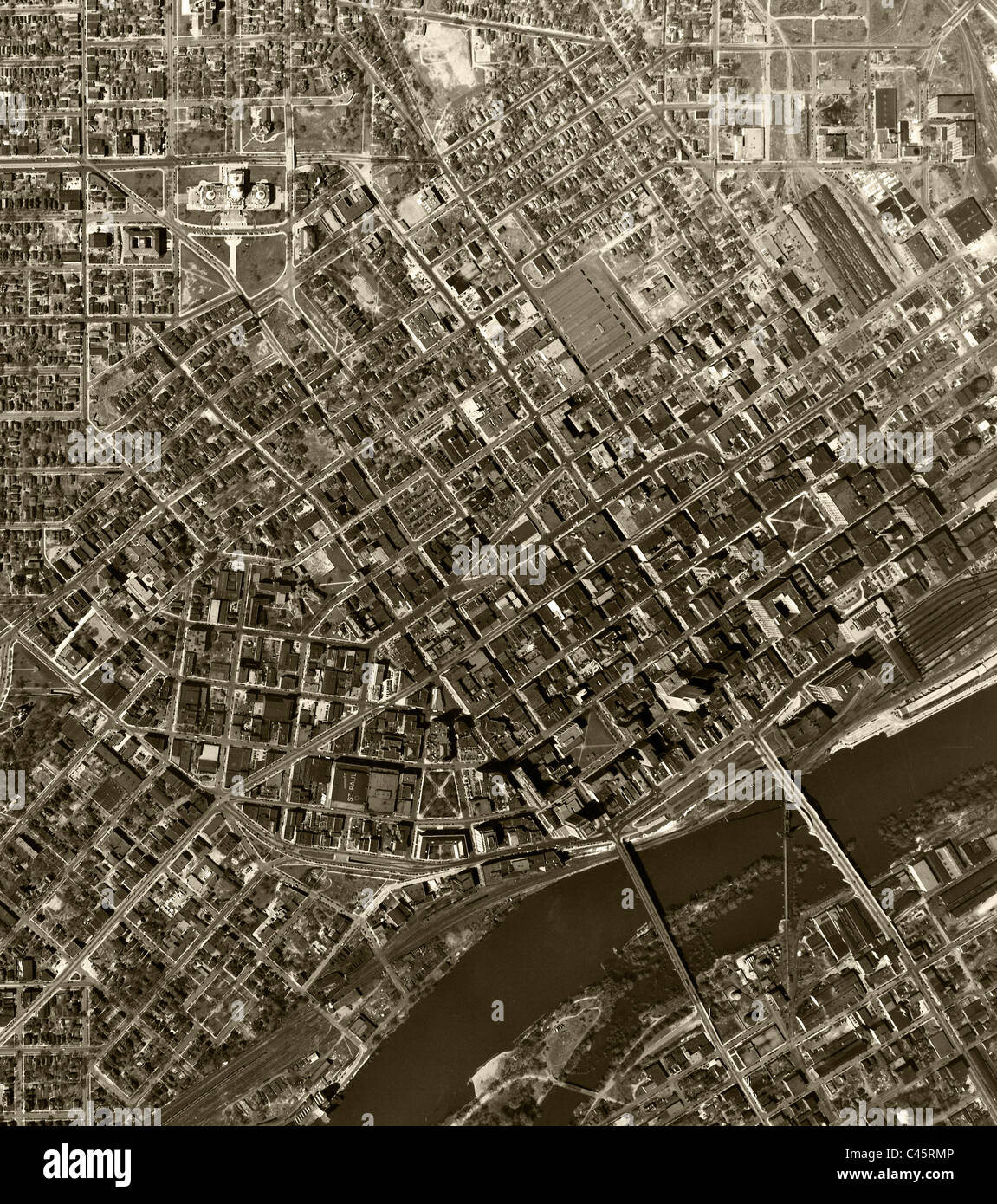 Saint Paul, Minnesota map with satellite view