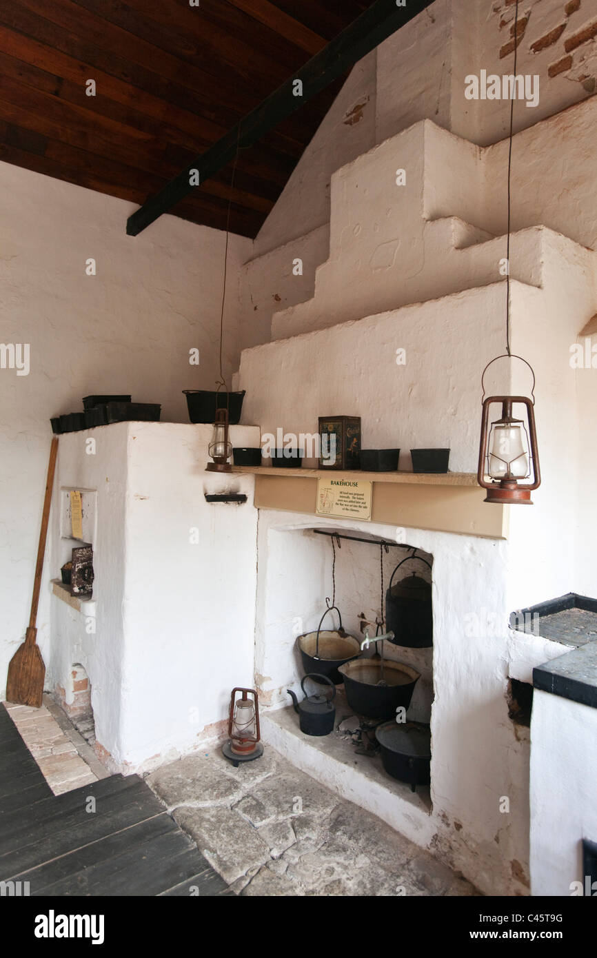 Kitchen and bakehouse in the Old Convict Gaol.  Albany, Western Australia, Australia Stock Photo